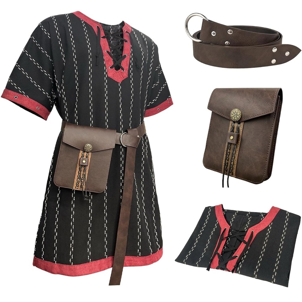 Vintage Brown Leather Belt Bag